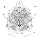 virgo and aquarius tattoo design idea