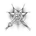 virgo and aquarius tattoo design idea