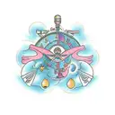 virgo and aquarius tattoo design idea