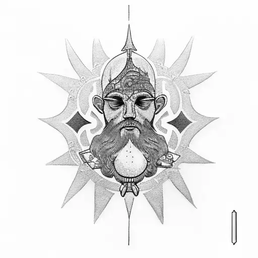 eus god tattoos holding a staff with a pineal gland in top tattoo design idea