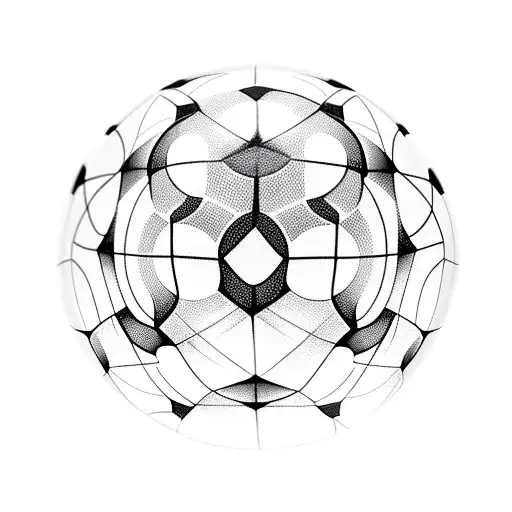 Data analyst silhouette juggling soccer balls tattoo design idea