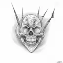 tooth tattoo design idea