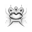 tooth tattoo design idea