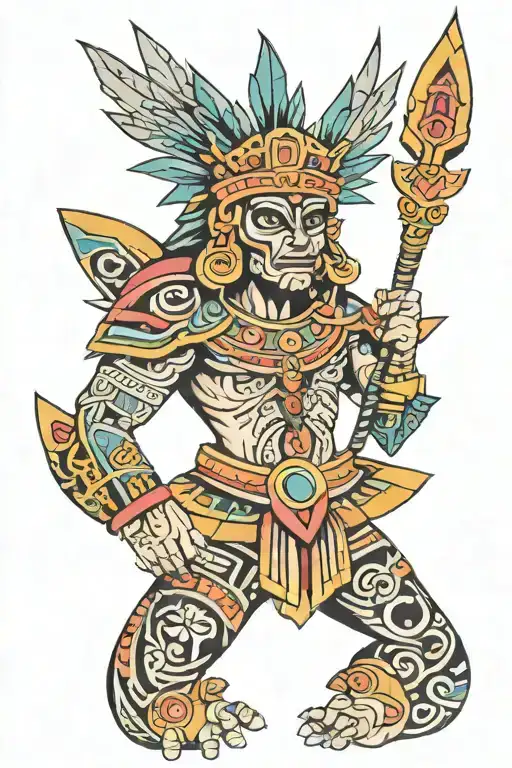 Aztec tattoo design idea