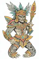 Aztec tattoo design idea
