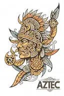 Aztec tattoo design idea