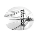 Golden Gate Bridge made out of kitchen utensils tattoo design idea