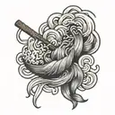 mala noodles tattoo design idea