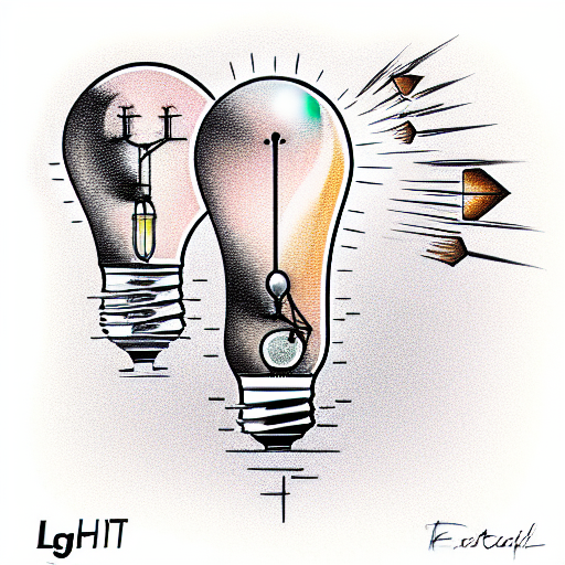 light bulb tattoo design idea