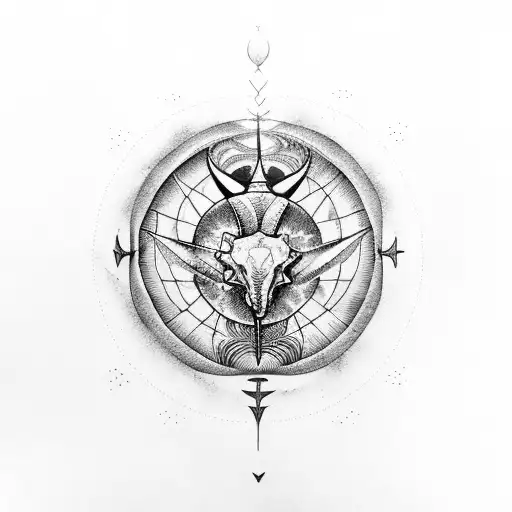 mother pisces, children pisces, taurus, scorpio tattoo design idea