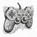 GAMES Controler  tattoo design idea