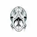 dinosaur skull tattoo design idea