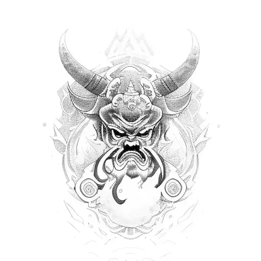 oni taiji from csgo tattoo design idea