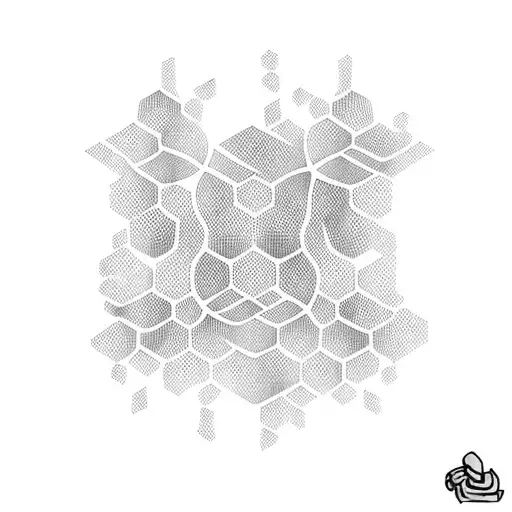 honeycomb tattoo design idea