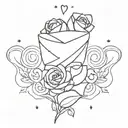 I love you a bushel and a peck and a hug around the neck tattoo design idea