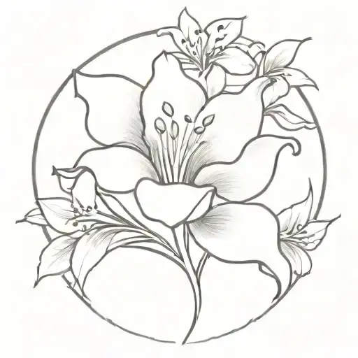 A tribute to daughter called Esme Lily. Esme means beloved or esteemed and Lily is after the flower tattoo design idea