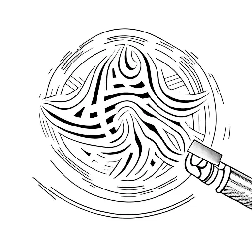 lighter burning a photo tattoo design idea