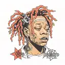 trippie redd tattoo design idea