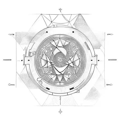 arc in the water tattoo design idea