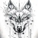 Wolf insane agressive painful tattoo design idea