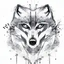 Wolf insane agressive painful tattoo design idea