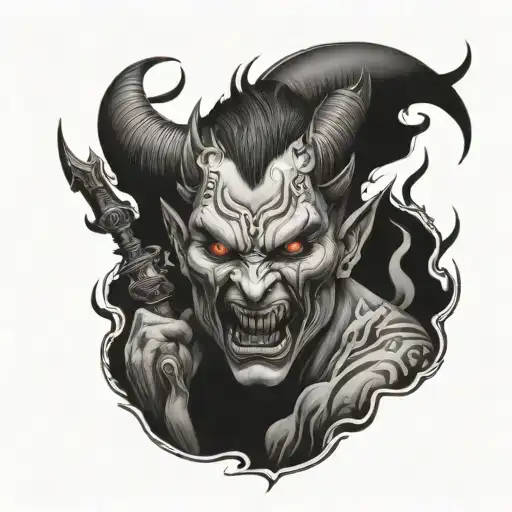 devil killer tattoo design idea