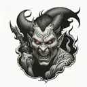 devil killer tattoo design idea