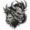 devil killer tattoo design idea