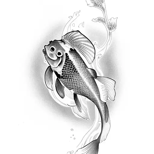 Koi Fish tattoo design idea