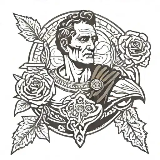 Julius Caesar the great  tattoo design idea