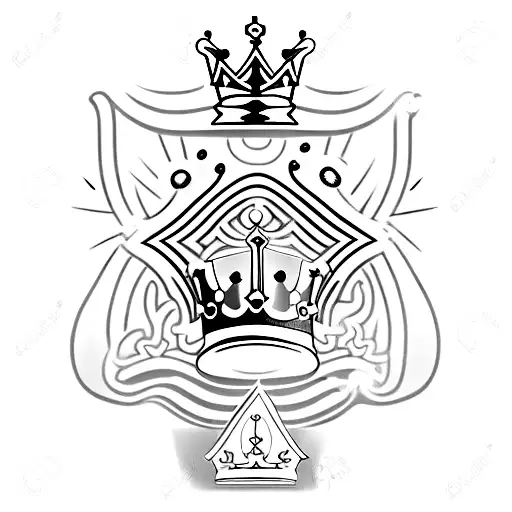 king chess piece, pswim chess piece, sunshine tattoo design idea