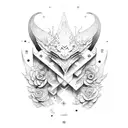 mago y ada  tattoo design idea