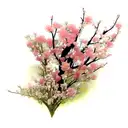 aveja con flores tattoo design idea