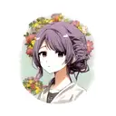 aveja con flores tattoo design idea