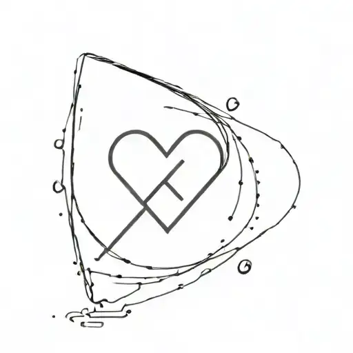 A combination of the letter "K" and the heart eyes&nbsp;emoji&nbsp;😍.  tattoo design idea