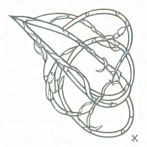 A minimalist tattoo of lianas wrapping around the x signs of the axiom of equality, symbolizing the interconnectedness of past experiences and personal growth tattoo design idea