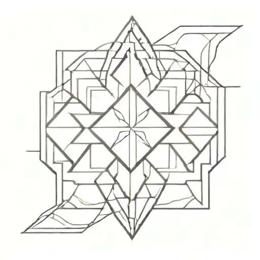 A geometric design incorporating the Persian rug pattern, reflecting the client's love for intricate designs and cultural heritage tattoo design idea