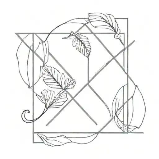 A unique tattoo combining the x signs from the axiom of equality with jungle elements, reflecting the journey of healing and self-discovery tattoo design idea