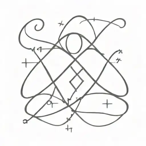 A minimalist tattoo of the mathematical equation x equals x, symbolizing unforgettable childhood events that shaped your personality tattoo design idea