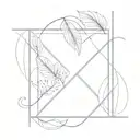 A unique tattoo combining the x signs from the axiom of equality with jungle elements, reflecting the journey of healing and self-discovery tattoo design idea