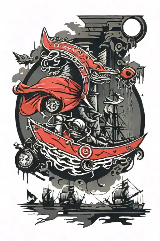 Redflag, Bandits, five tattoo design idea