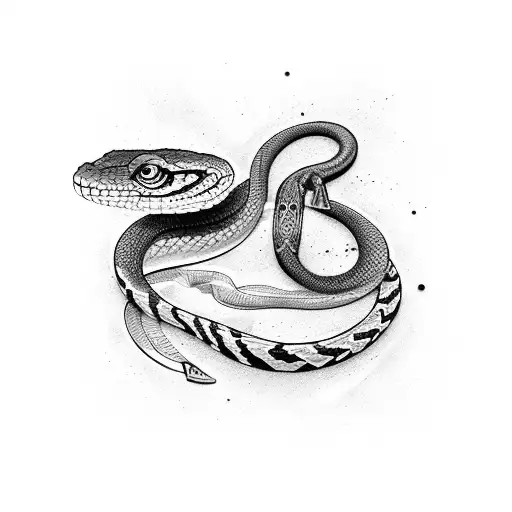 Snake trader tattoo design idea