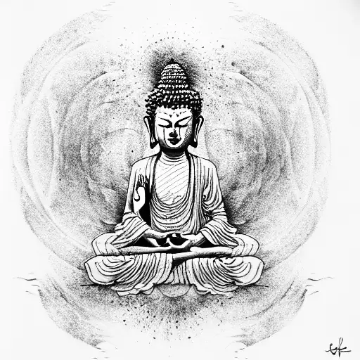 Buddha tattoo design idea