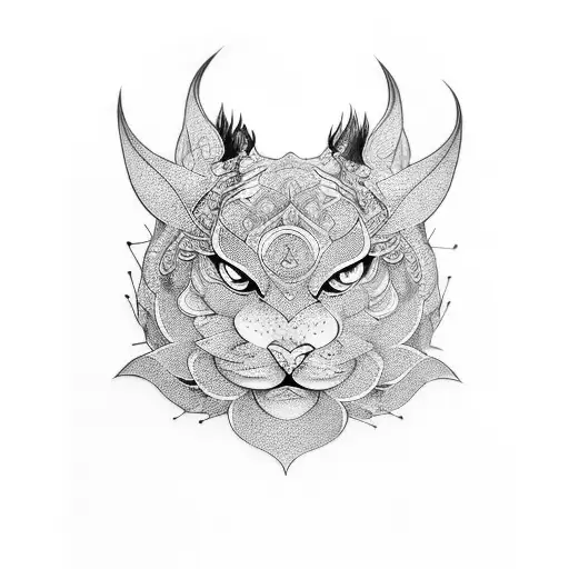 sexy shenhe from genshin impact tattoo design idea