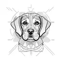 beagle tattoo design idea