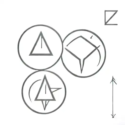 Dagaz rune circle made tattoo design idea