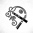 flute tattoo design idea