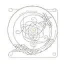 CD in case  tattoo design idea