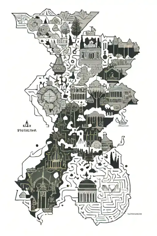 india Punjab map tattoo design idea