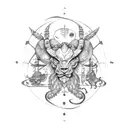 leo Aquarius Sagittarius Scorpio  tattoo design idea